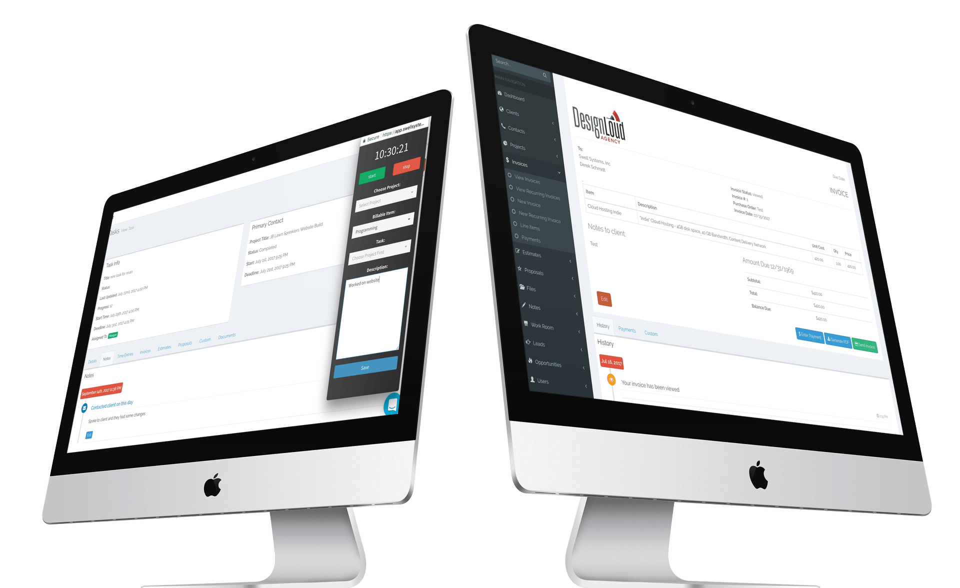 swellenterprise-desktop SWELLEnterprise CRM, Invoicing, Project Management