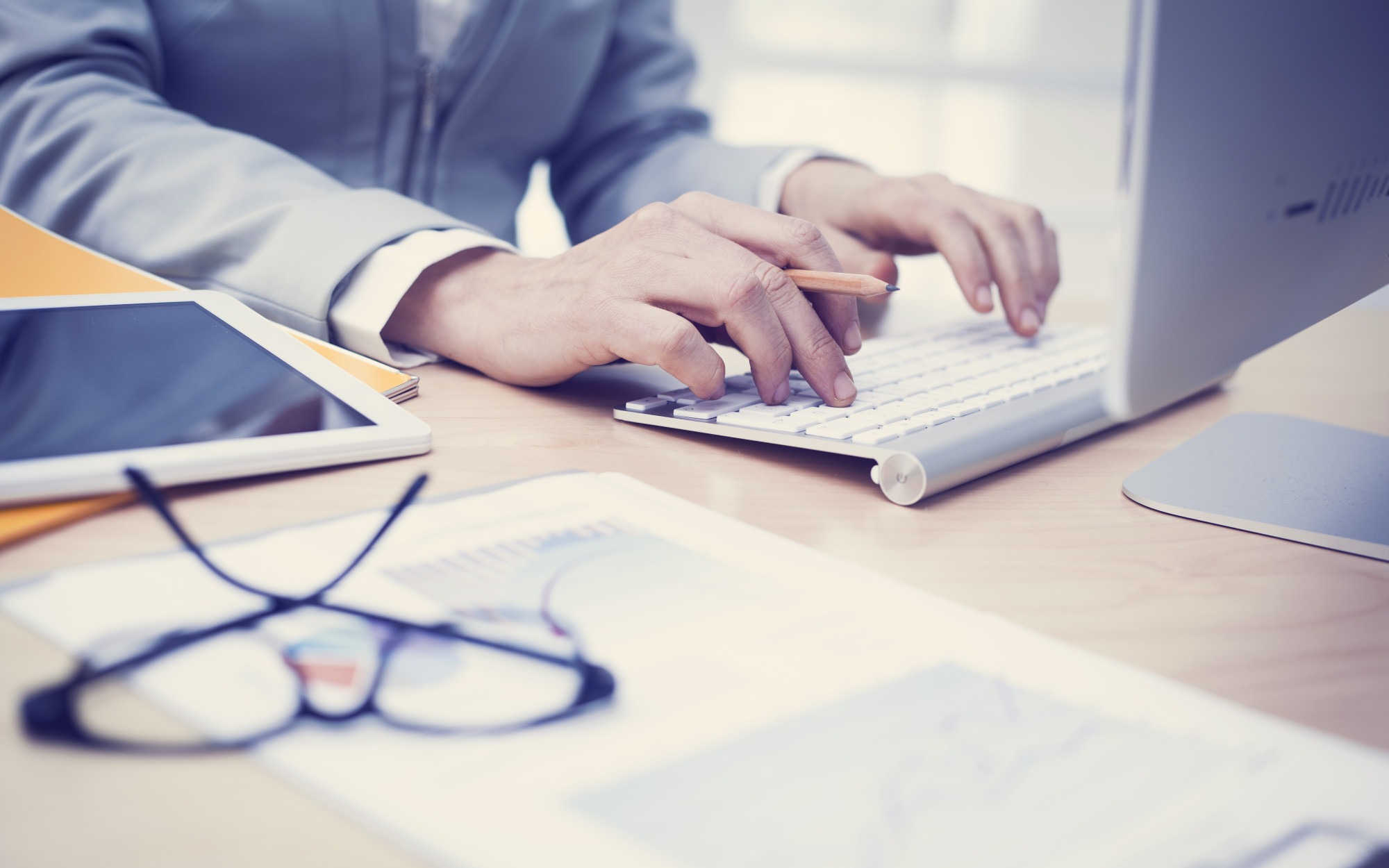 Business concept, working in office Types of businesses